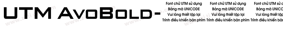 UTM AvoBold字体转换